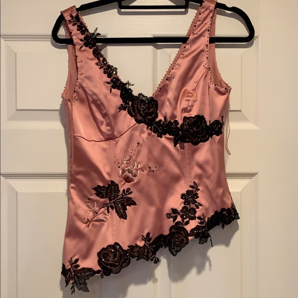 Brand new!  Gorgeous beaded dressy tank top